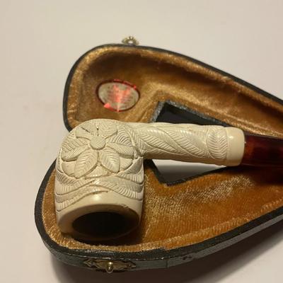 Meerschaum Turkish Pipe with Case