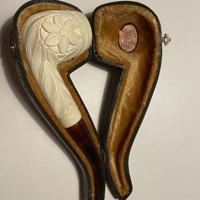 Meerschaum Turkish Pipe with Case