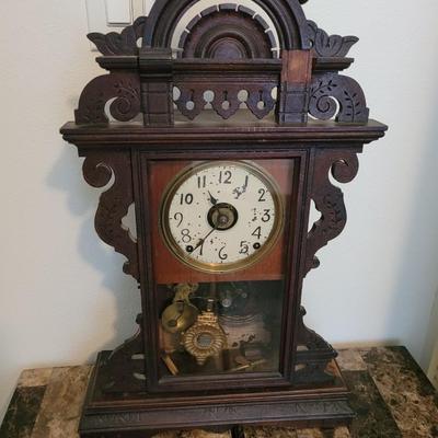 Eclipse 8 day Victorian clock