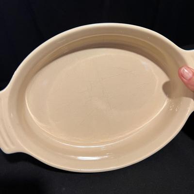 Two Le Crueset Plus Chantal Au Gratin & Casserole Bakeware (K-RG)