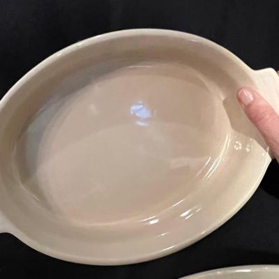 Two Le Crueset Plus Chantal Au Gratin & Casserole Bakeware (K-RG)