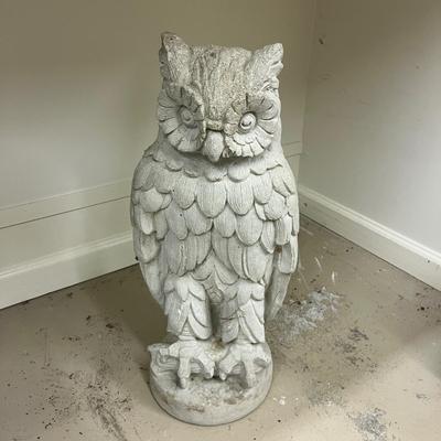 Cement Owl Statue (G-MG)