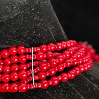 JOAN RIVERS COLLECTION RED STARLET STYLE NECKLACE