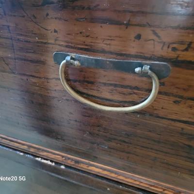 Antique 3 drawer blanket chest