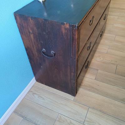 Antique 3 drawer blanket chest