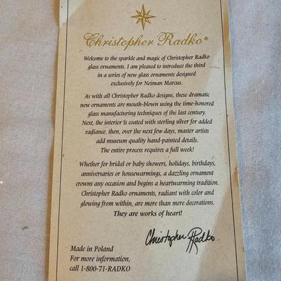 Christopher Radko/Neiman Marcus Blown Glass Wisemen & More  (BR2-JS)