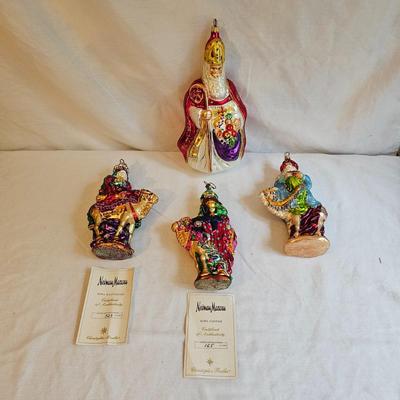 Christopher Radko/Neiman Marcus Blown Glass Wisemen & More  (BR2-JS)