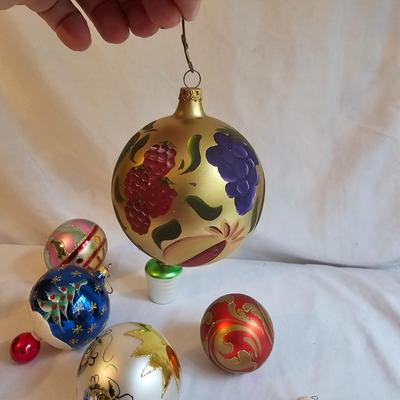Decorative Blown Glass Ornaments by Christopher Radko & Others  (BR2-JS)