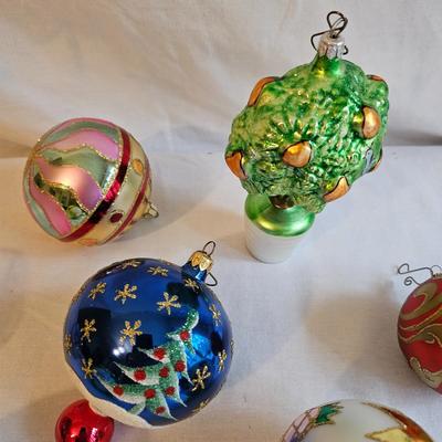Decorative Blown Glass Ornaments by Christopher Radko & Others  (BR2-JS)