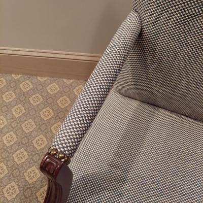 Upholstered Armchair w/ Nail Head Trim (PB-BBL)