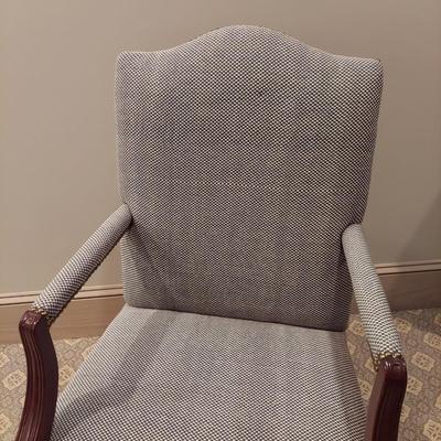 Upholstered Armchair w/ Nail Head Trim (PB-BBL)