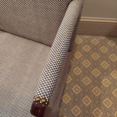 Upholstered Armchair w/ Nail Head Trim (PB-BBL)