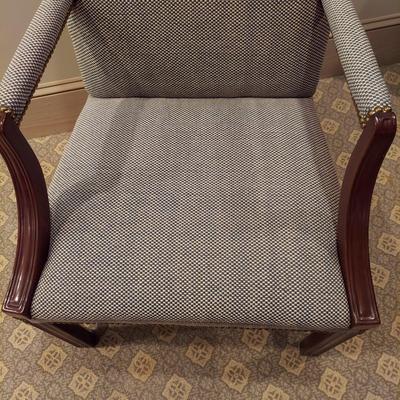 Upholstered Armchair w/ Nail Head Trim (PB-BBL)