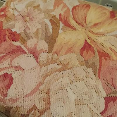 Floral Brocade French Provincial Stool (PB-BBL)
