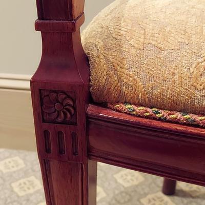 Georgian Furnishing Co. Hepplewhite Carved Back Armchair (PB-BBL)
