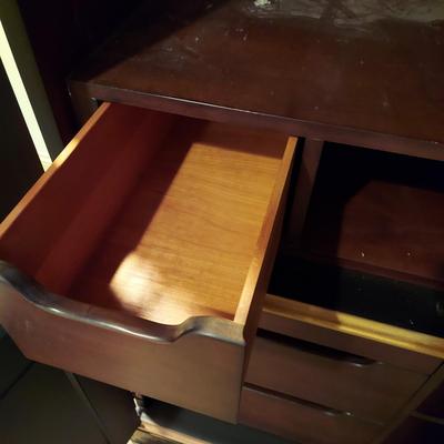 Eastern Asian Style Solid Wood TV Cabinet Armoire (PB-BBL)