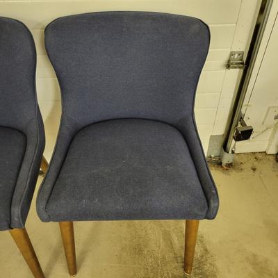Round Table and Four Fabric Chairs (G-DW)