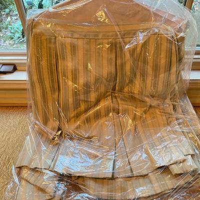Custom Jacquard Stripe Draperies with Hardware (PB-BBL)