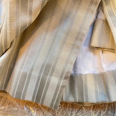 Custom Jacquard Stripe Draperies with Hardware (PB-BBL)