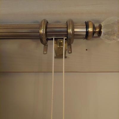 Custom Jacquard Stripe Draperies with Hardware (PB-BBL)