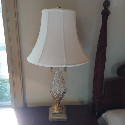Pair of Waterford Crystal w/ Brass Lamps (PB-BBL)