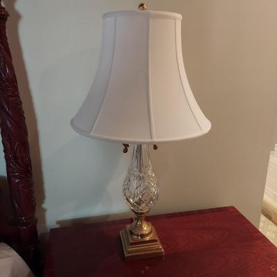 Pair of Waterford Crystal w/ Brass Lamps (PB-BBL)