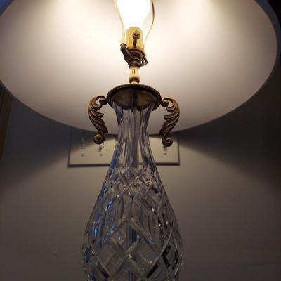 Pair of Waterford Crystal w/ Brass Lamps (PB-BBL)