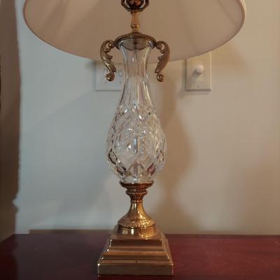 Pair of Waterford Crystal w/ Brass Lamps (PB-BBL)