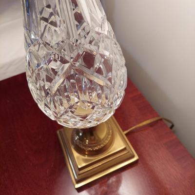 Pair of Waterford Crystal w/ Brass Lamps (PB-BBL)