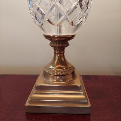 Pair of Waterford Crystal w/ Brass Lamps (PB-BBL)