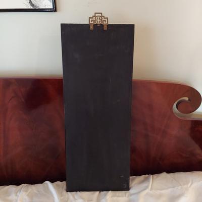 Eastern Asian Four Panel Art w/ Semi Precious Stonework (PB-BBL)