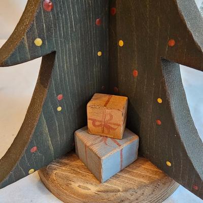 Wood & Glass Christmas Trees (BR2-JS)