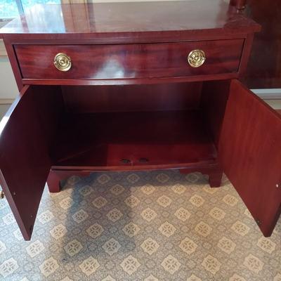 Baker Furniture Solid Wood King Size Four Poster Bed Frame w/ Pair of Nightstands (PB-BBL)
