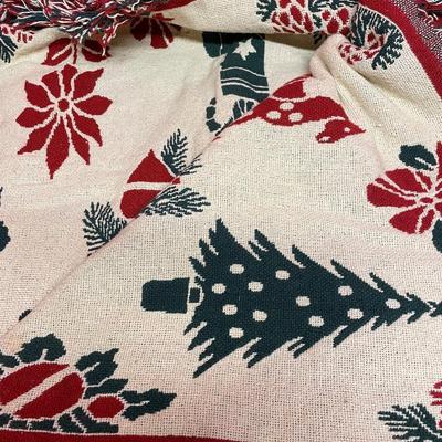 Reversible throw blanket