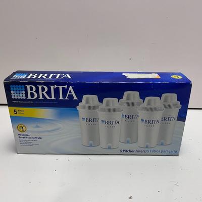 5 BRITA PITCHER REPLACEMENT FILTERS