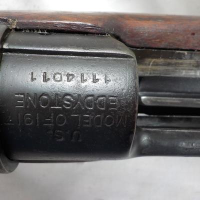 U.S. Model of 1917 Eddystone/ Bolt action 30-06 springfield. est. $400 to $900.