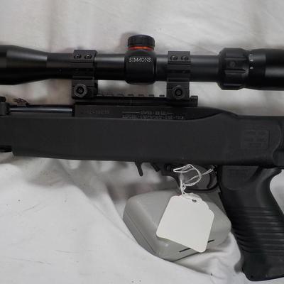 Ruger  model 10/22- 22 LR semi auto w/ scope 10 shot mag. est. $200 to $450.