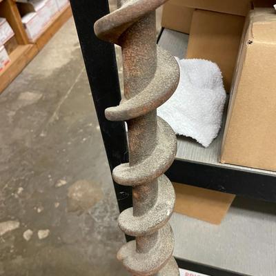 Vintage Steel Drilling Auger 5'