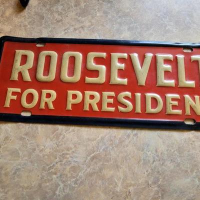 Tin advertising sign