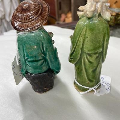 Vintage Mud Men Chinese Porcelain Figurines