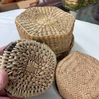 Folk Art Baskets Smaller Lot of 3