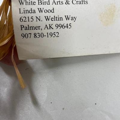 Folk Art Basket Long Needle Linda Wood