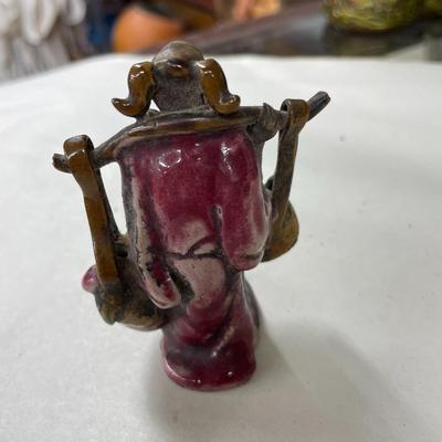 Antique Chinese Porcelain Mud Man Figurine