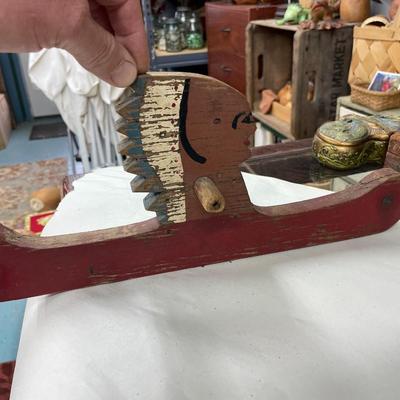 Folk Art Canoe Indian