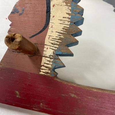 Folk Art Canoe Indian