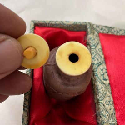 Vintage Asian Snuff Bottles in Cases