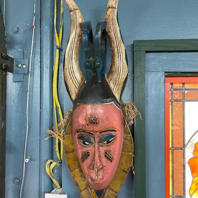 Folk Art Mask Wall Hanger