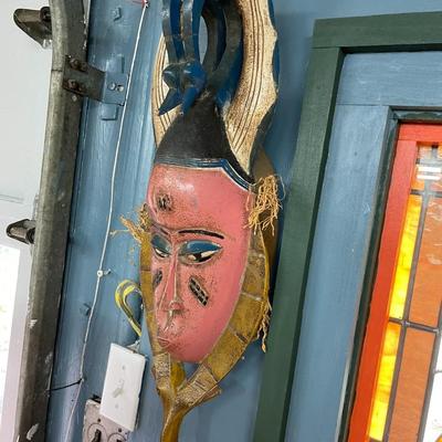 Folk Art Mask Wall Hanger