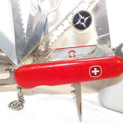 Swiss Army super 16 blades for survivle .pocket knife   est. $ 20 to $100.