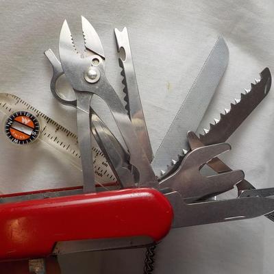 Swiss Army super 16 blades for survivle .pocket knife   est. $ 20 to $100.